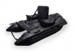 12BB - Belly Boat, type STEALTH Totally Black 2017/2018 met opblaasbare zitting&bodem en peddels